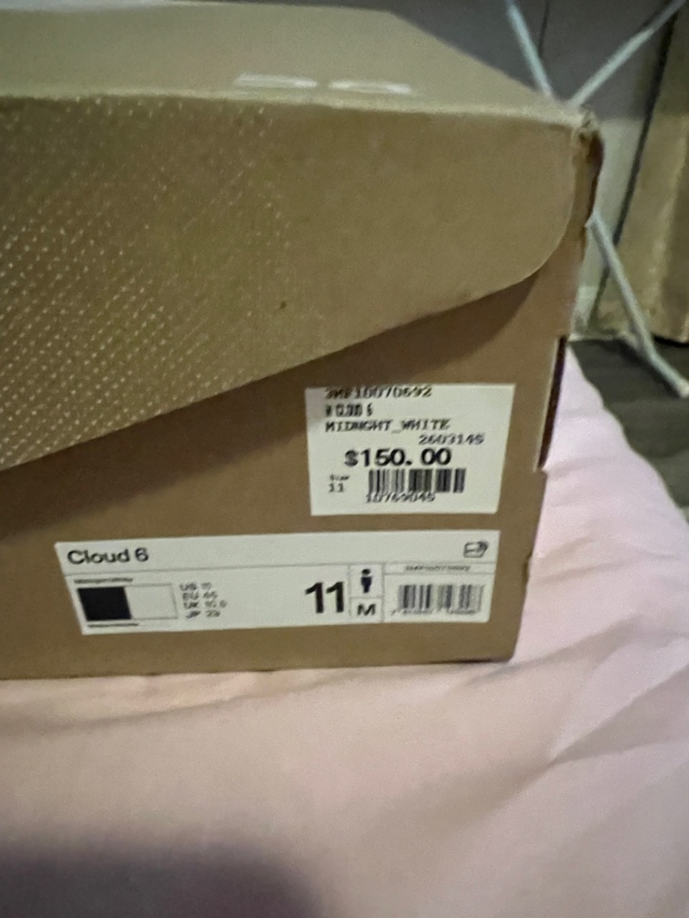 Cloud 6 Men's Athletic Shoes - Midnight/White